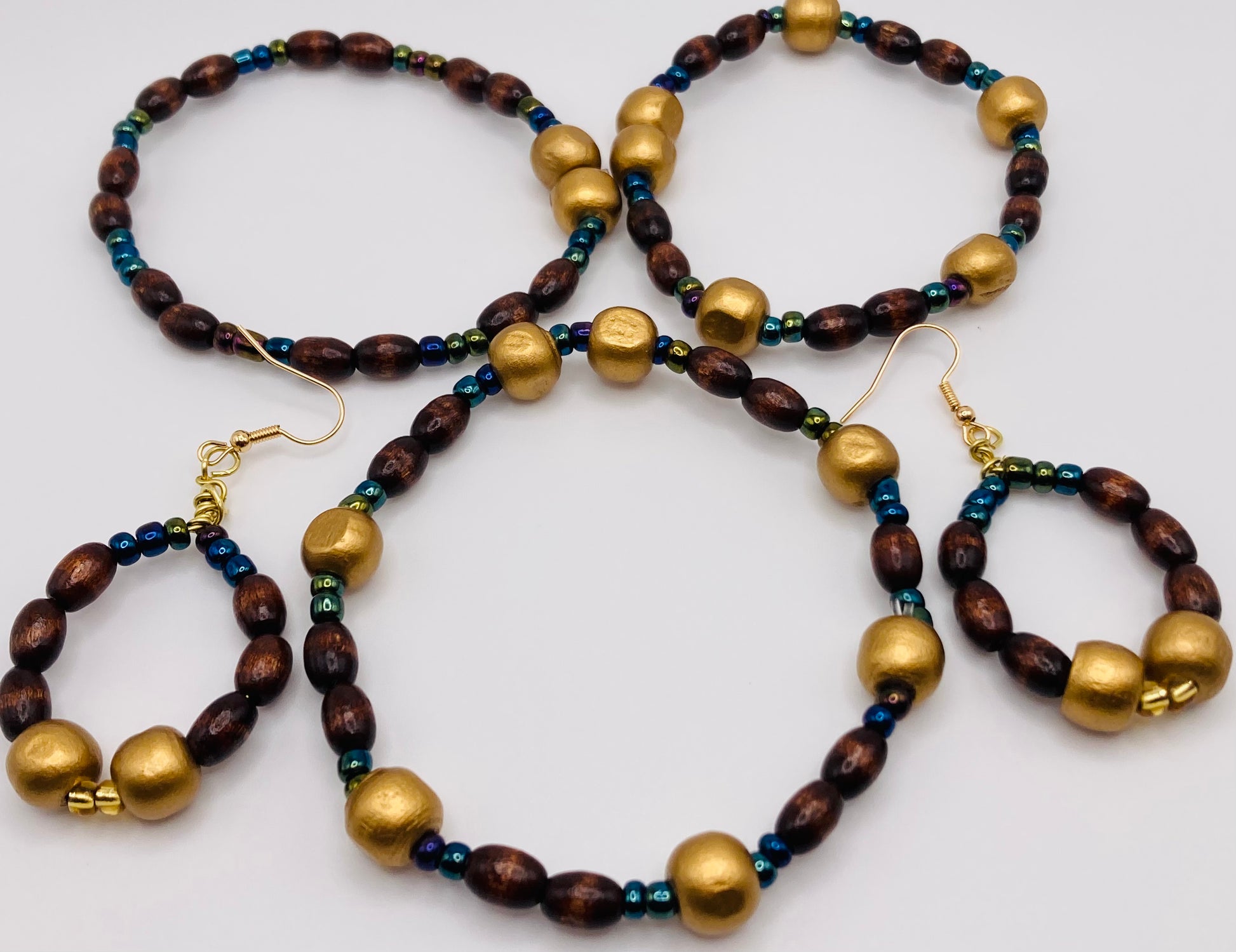 Mini Beads Bracelet and Earring Sets 
